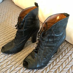 Sam Edelman black leather ankle boots